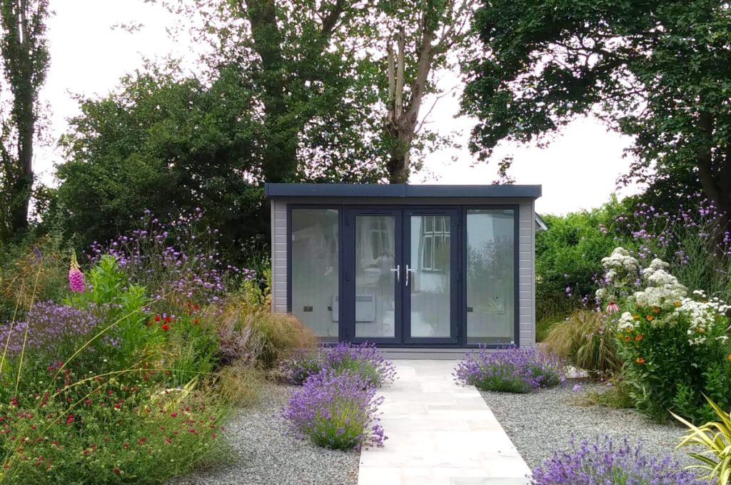 Garden Studio Room in a Completed Garden Landscaping Project