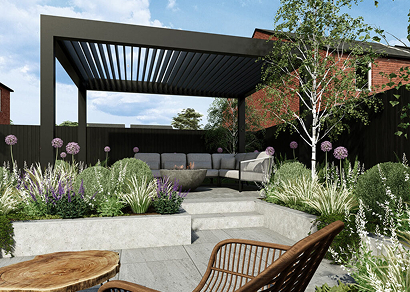 3d garden design plan