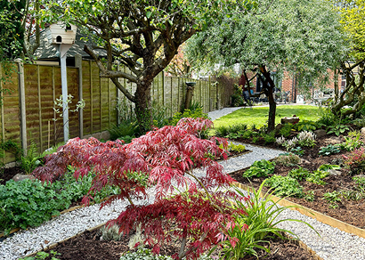 Garden design with planting scheme Warwickshire